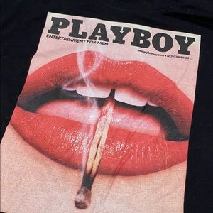 Playboy X missguided cropped tee